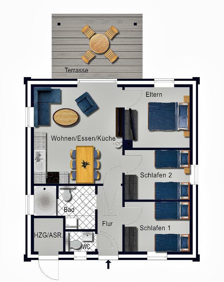 Holunder Huesken Villa Oberlangen Eksteriør bilde